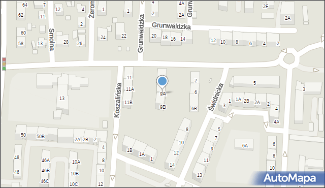 Katowice, Panewnicka, 9A, mapa Katowic