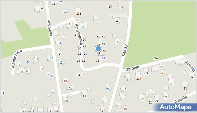 Katowice, Pankiewicza Józefa, 40, mapa Katowic