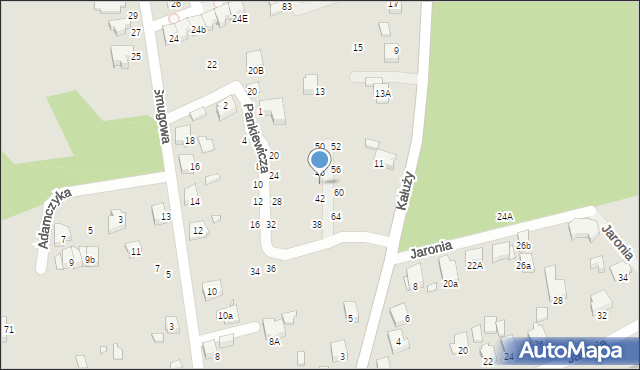 Katowice, Pankiewicza Józefa, 44, mapa Katowic