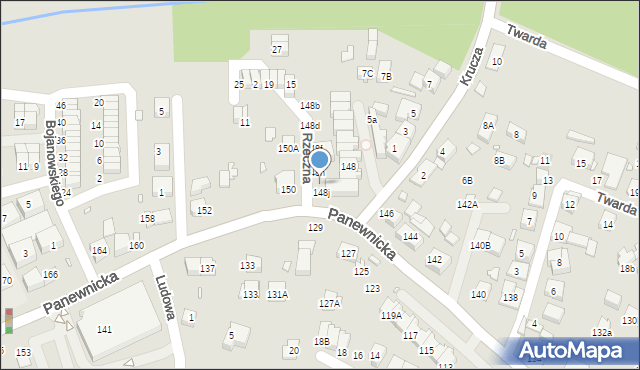 Katowice, Panewnicka, 148i, mapa Katowic