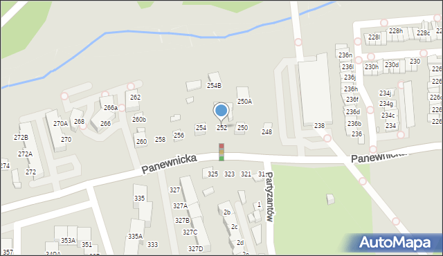 Katowice, Panewnicka, 252, mapa Katowic