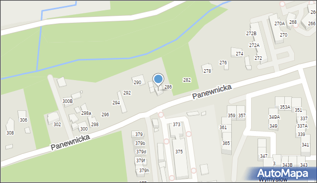 Katowice, Panewnicka, 288, mapa Katowic