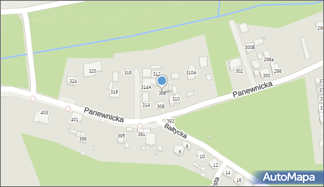 Katowice, Panewnicka, 306, mapa Katowic