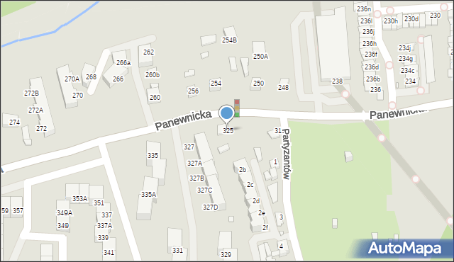 Katowice, Panewnicka, 325, mapa Katowic