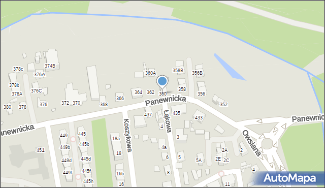 Katowice, Panewnicka, 360, mapa Katowic