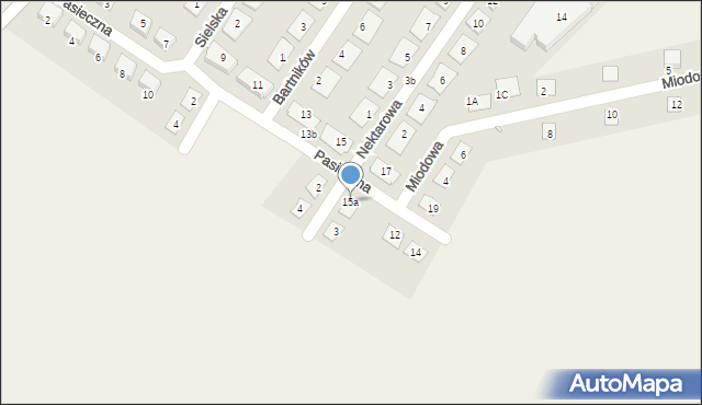 Kaźmierz, Pasieczna, 15a, mapa Kaźmierz