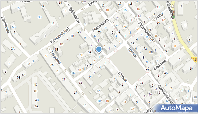 Kędzierzyn-Koźle, Pamięci Sybiraków, 1, mapa Kędzierzyna-Koźle