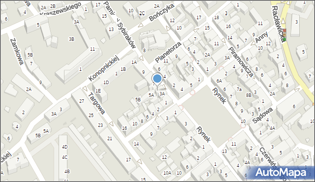 Kędzierzyn-Koźle, Pamięci Sybiraków, 5, mapa Kędzierzyna-Koźle