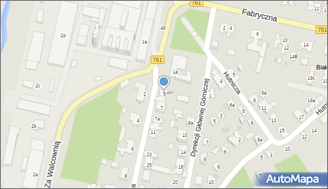 Kielce, Pańska, 3, mapa Kielc