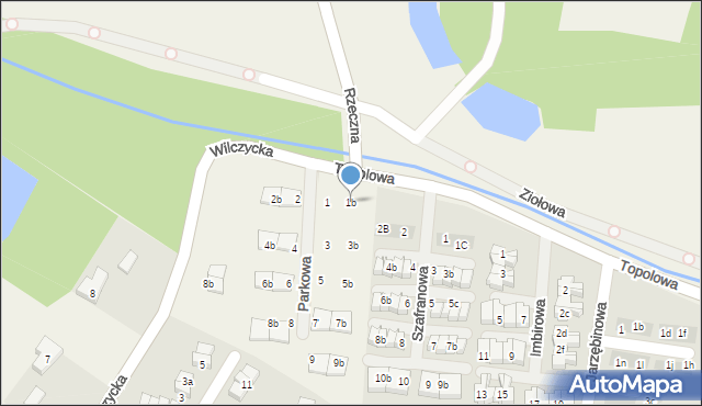 Kiełczówek, Parkowa, 1b, mapa Kiełczówek