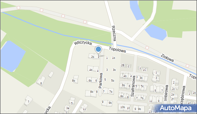 Kiełczówek, Parkowa, 2, mapa Kiełczówek