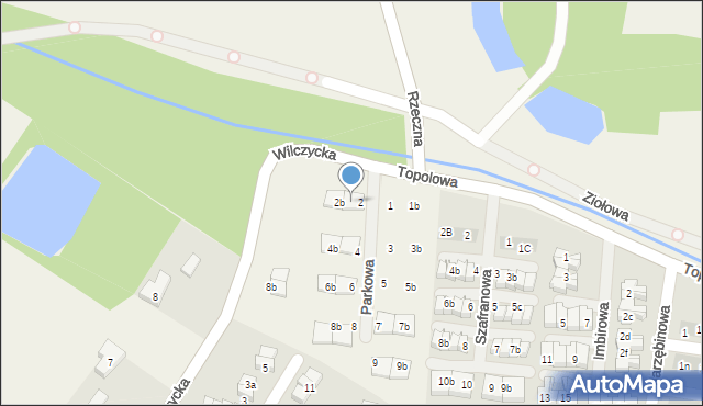 Kiełczówek, Parkowa, 2a, mapa Kiełczówek