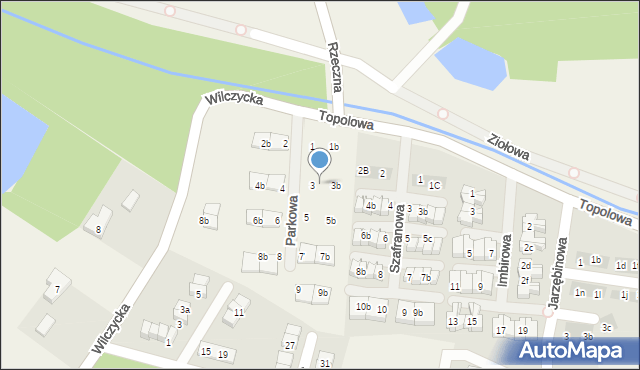 Kiełczówek, Parkowa, 3a, mapa Kiełczówek