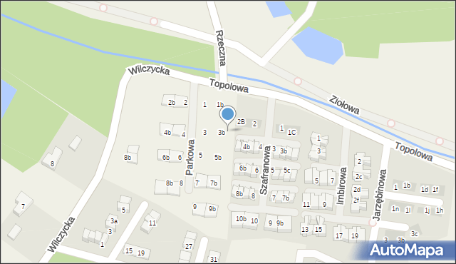 Kiełczówek, Parkowa, 3c, mapa Kiełczówek