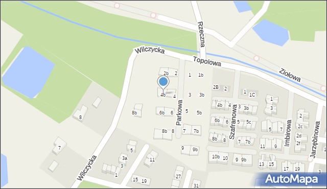 Kiełczówek, Parkowa, 4b, mapa Kiełczówek