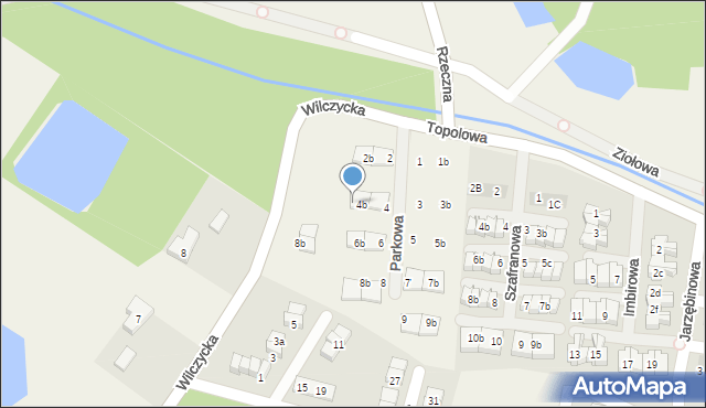 Kiełczówek, Parkowa, 4c, mapa Kiełczówek