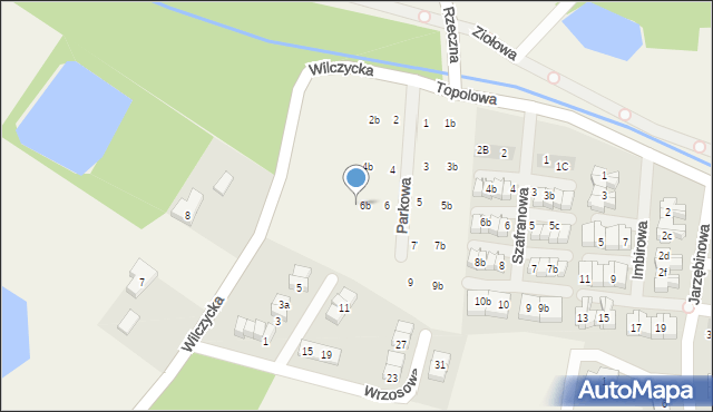 Kiełczówek, Parkowa, 6c, mapa Kiełczówek