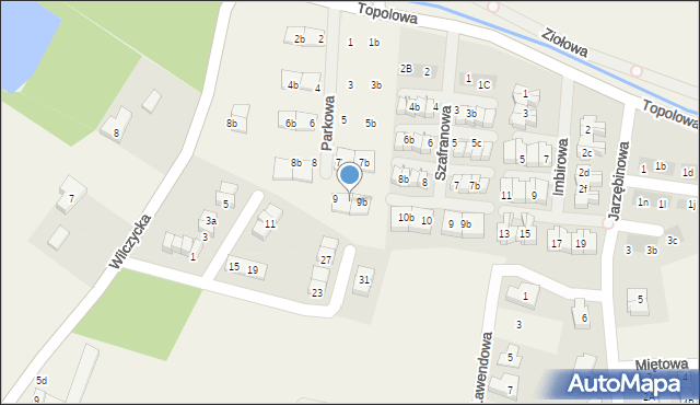 Kiełczówek, Parkowa, 9a, mapa Kiełczówek