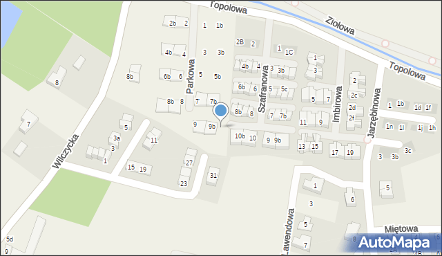 Kiełczówek, Parkowa, 9c, mapa Kiełczówek