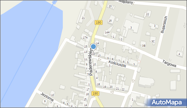 Kłecko, Paderewskiego Ignacego Jana, 12, mapa Kłecko
