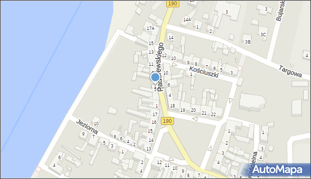 Kłecko, Paderewskiego Ignacego Jana, 5, mapa Kłecko