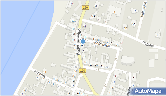 Kłecko, Paderewskiego Ignacego Jana, 8, mapa Kłecko