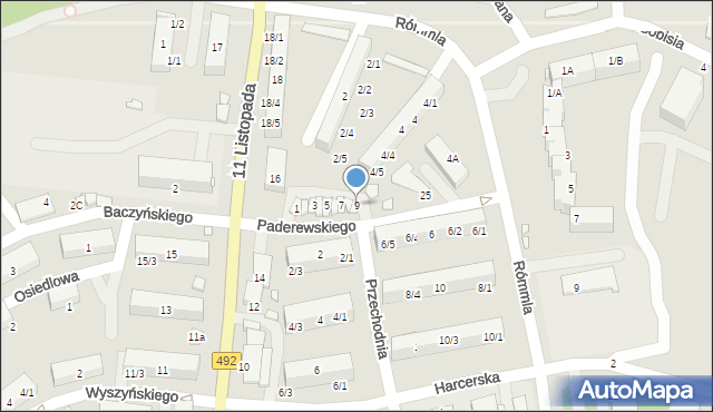 Kłobuck, Paderewskiego Ignacego Jana, 9, mapa Kłobuck