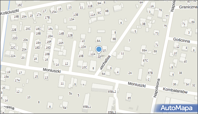 Kobyłka, Paschalisa, 12, mapa Kobyłka