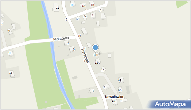 Kocierz Moszczanicki, Parkowa, 12B, mapa Kocierz Moszczanicki