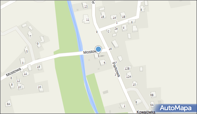 Kocierz Moszczanicki, Parkowa, 7, mapa Kocierz Moszczanicki