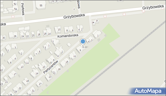 Kołobrzeg, Partyzantów, 7, mapa Kołobrzegu