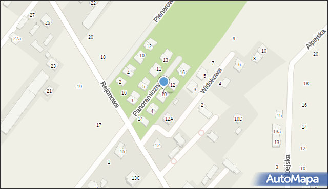 Kolonia Mrokowska, Panoramiczna, 10, mapa Kolonia Mrokowska