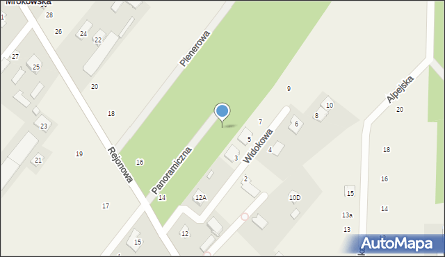 Kolonia Mrokowska, Panoramiczna, 18, mapa Kolonia Mrokowska