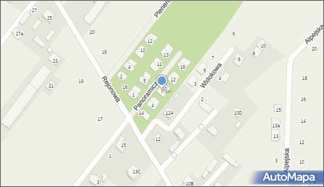 Kolonia Mrokowska, Panoramiczna, 8, mapa Kolonia Mrokowska