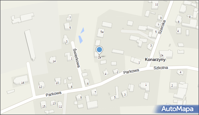 Konarzyny, Parkowa, 2a, mapa Konarzyny