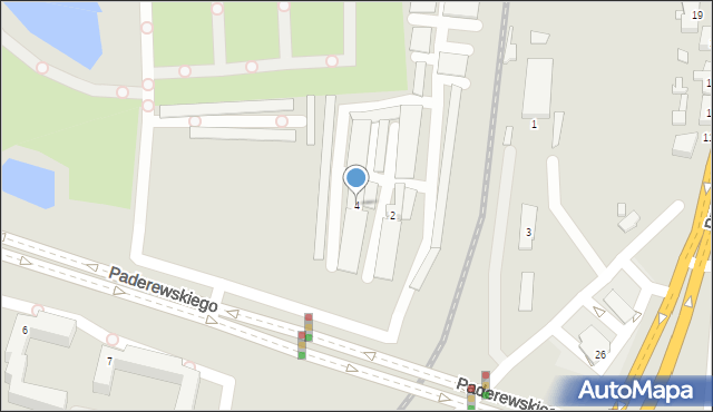 Konin, Paderewskiego Ignacego Jana, 4, mapa Konina