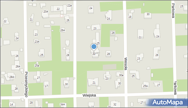 Konstancin-Jeziorna, Pańska, 22, mapa Konstancin-Jeziorna