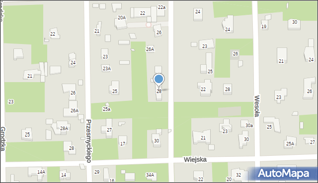 Konstancin-Jeziorna, Pańska, 28, mapa Konstancin-Jeziorna