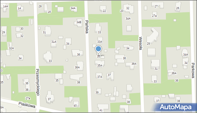 Konstancin-Jeziorna, Pańska, 35, mapa Konstancin-Jeziorna