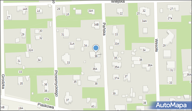 Konstancin-Jeziorna, Pańska, 36, mapa Konstancin-Jeziorna