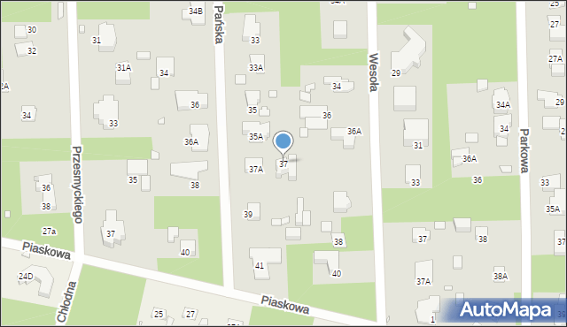 Konstancin-Jeziorna, Pańska, 37, mapa Konstancin-Jeziorna