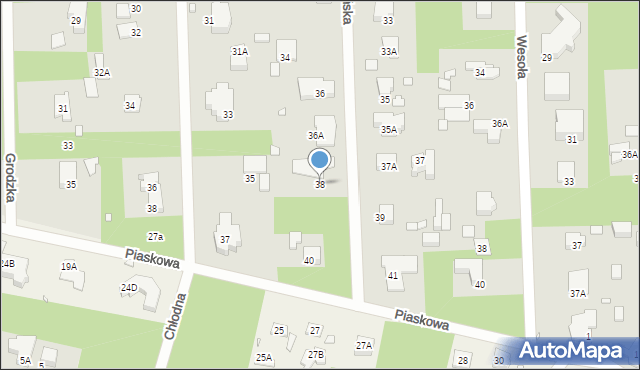 Konstancin-Jeziorna, Pańska, 38, mapa Konstancin-Jeziorna