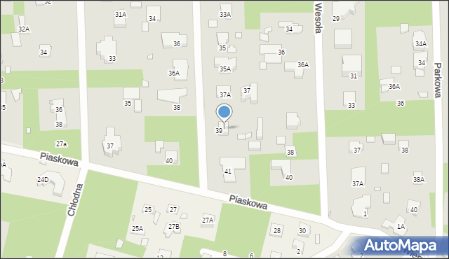 Konstancin-Jeziorna, Pańska, 39A, mapa Konstancin-Jeziorna