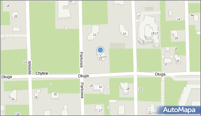 Konstancin-Jeziorna, Parkowa, 13, mapa Konstancin-Jeziorna