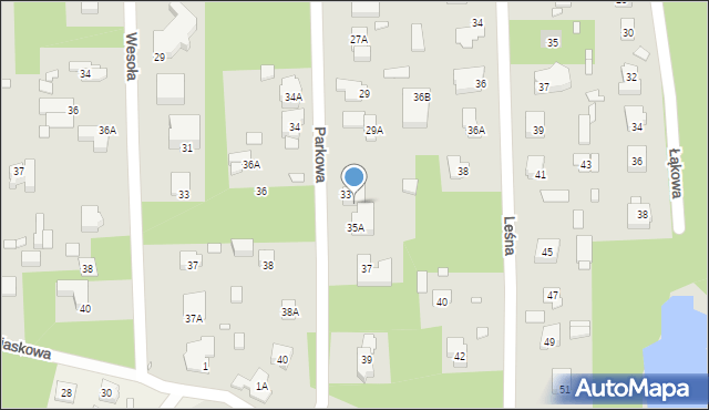 Konstancin-Jeziorna, Parkowa, 35, mapa Konstancin-Jeziorna