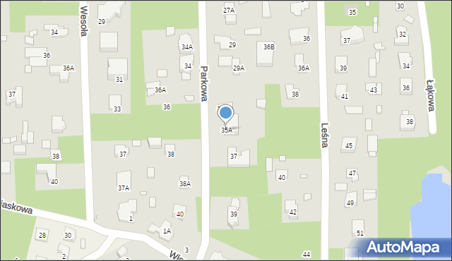 Konstancin-Jeziorna, Parkowa, 35A, mapa Konstancin-Jeziorna