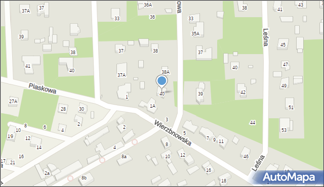 Konstancin-Jeziorna, Parkowa, 40, mapa Konstancin-Jeziorna