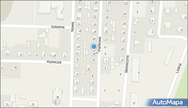 Konstantynów, Parkowa, 12, mapa Konstantynów