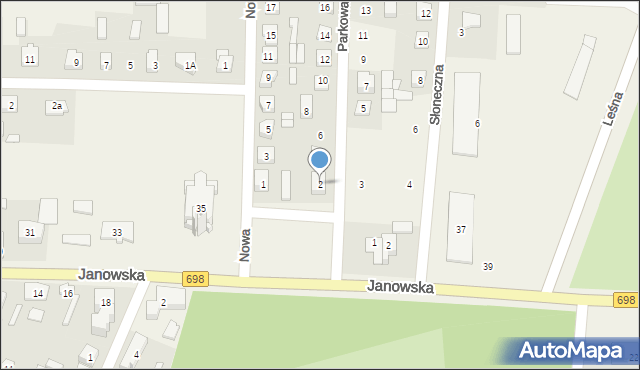 Konstantynów, Parkowa, 2, mapa Konstantynów