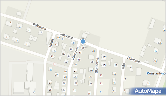 Konstantynów, Parkowa, 35, mapa Konstantynów